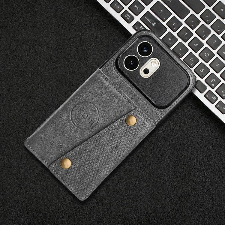 For Honor 600 5G Global Double Buckle Card Slots Magnetic Phone Case