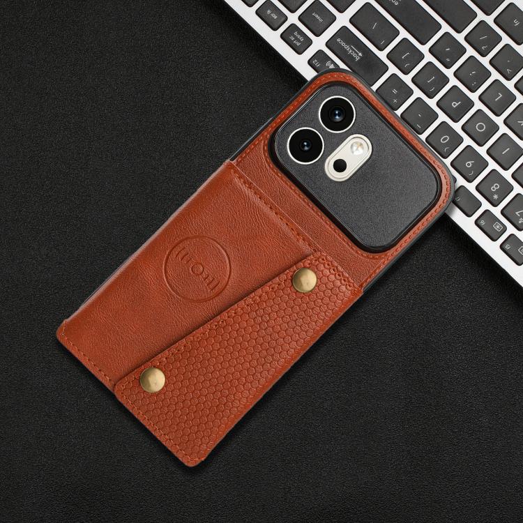 For Honor 600 5G Global Double Buckle Card Slots Magnetic Phone Case
