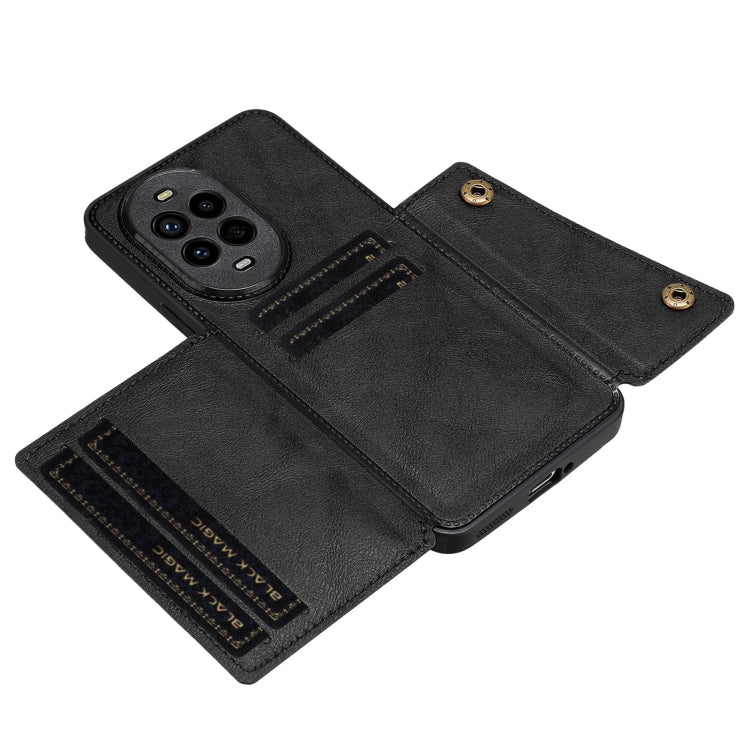 For Huawei nova 13 Pro Double Buckle Card Slots Magnetic Phone Case