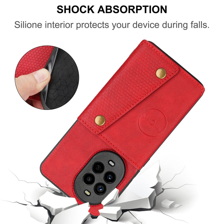 For Huawei nova 13 Pro Double Buckle Card Slots Magnetic Phone Case
