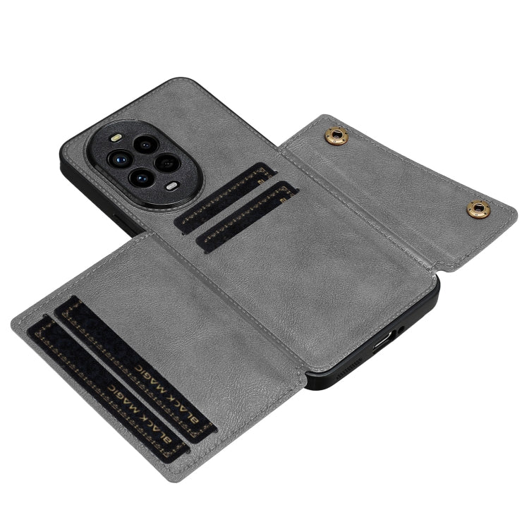 For Huawei nova 13 Pro Double Buckle Card Slots Magnetic Phone Case