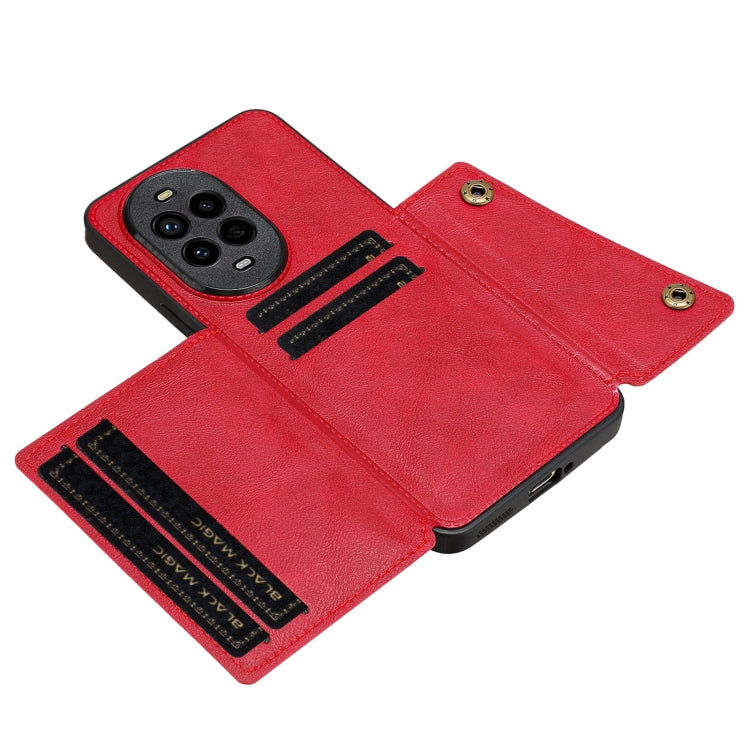 For Huawei nova 13 Pro Double Buckle Card Slots Magnetic Phone Case