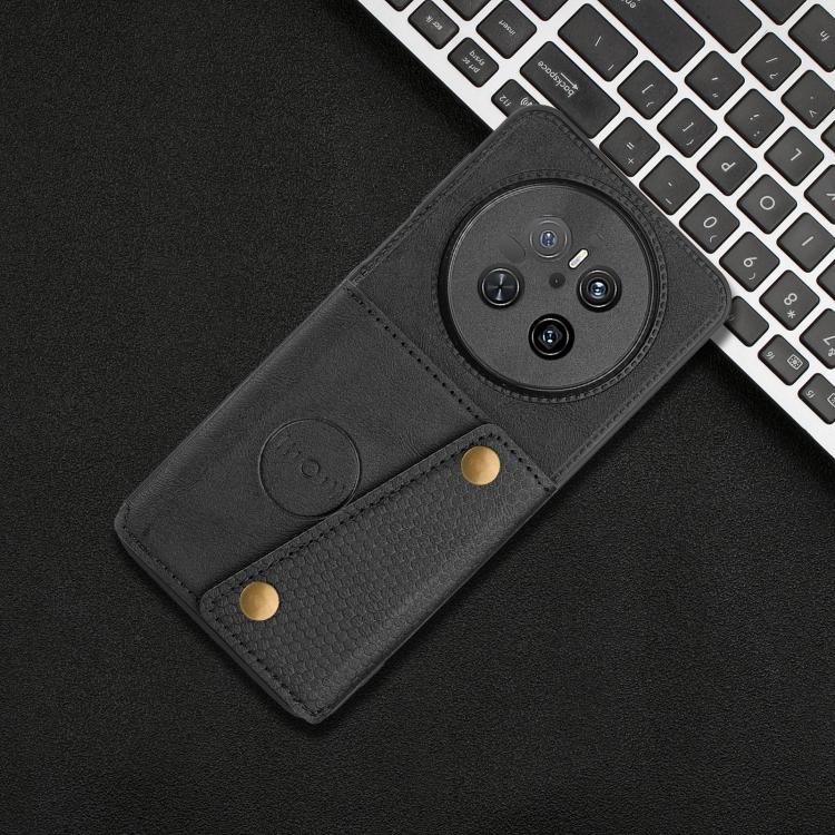 For Huawei Mate 70 Double Buckle Card Slots Magnetic Phone Case