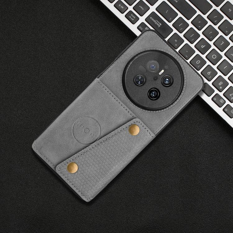 For Huawei Mate 70 Double Buckle Card Slots Magnetic Phone Case