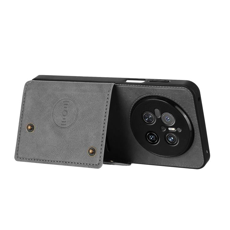 For Huawei Mate 70 Double Buckle Card Slots Magnetic Phone Case