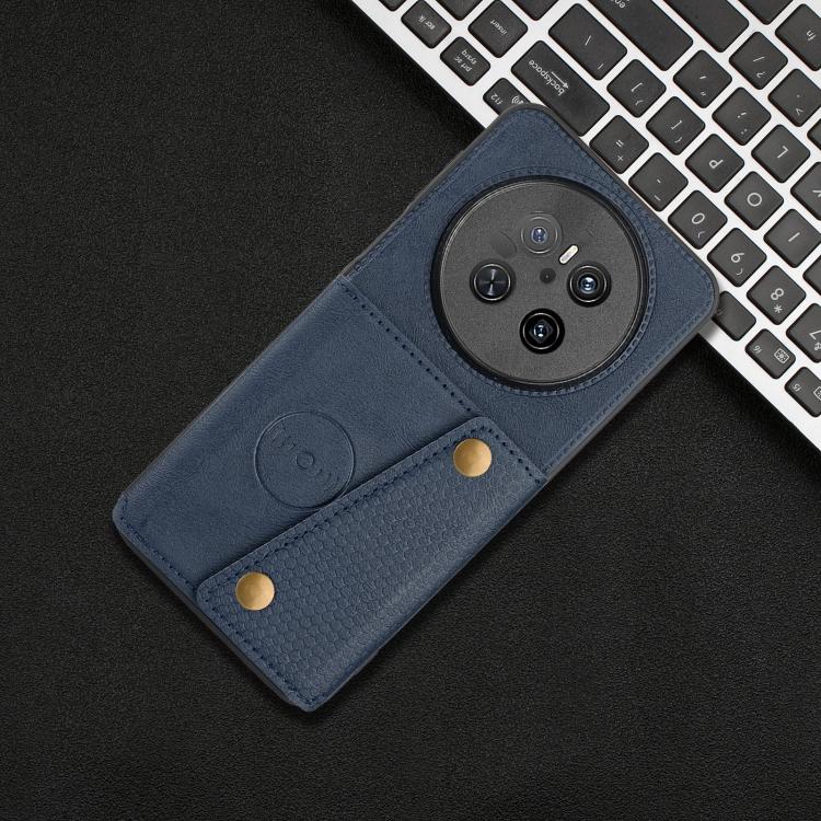 For Huawei Mate 70 Double Buckle Card Slots Magnetic Phone Case