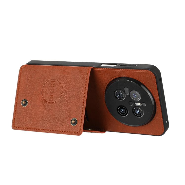 For Huawei Mate 70 Double Buckle Card Slots Magnetic Phone Case