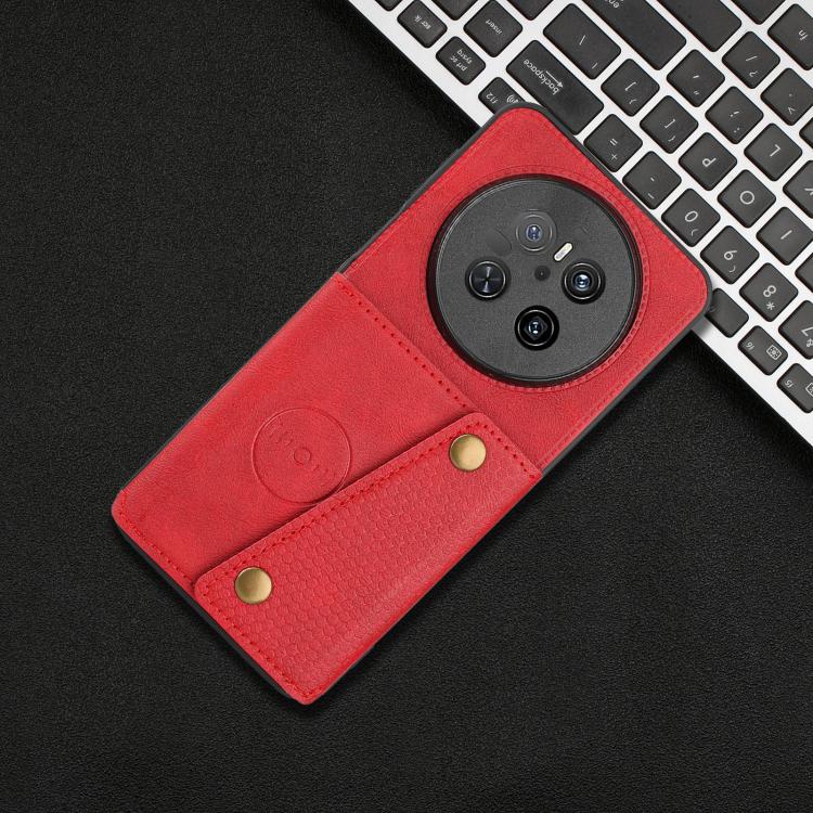 For Huawei Mate 70 Double Buckle Card Slots Magnetic Phone Case
