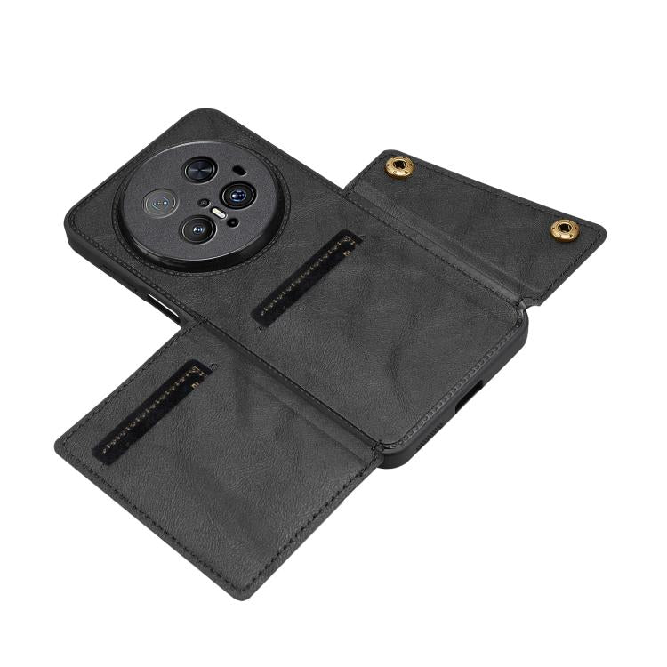 For Huawei Mate 70 Pro / 70 Pro+ Double Buckle Card Slots Magnetic Phone Case