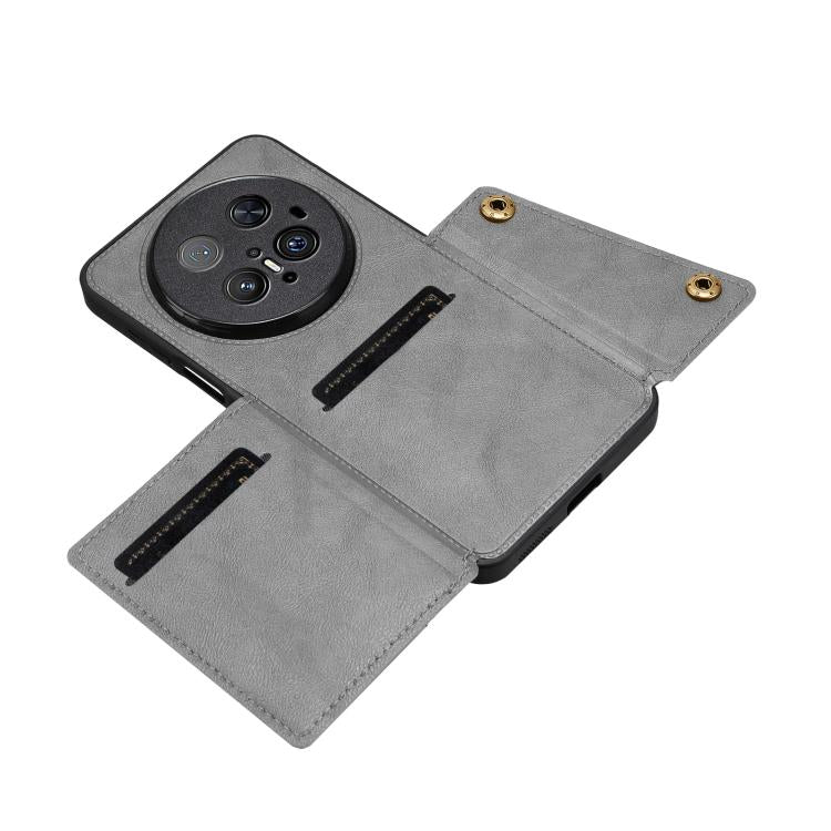 For Huawei Mate 70 Pro / 70 Pro+ Double Buckle Card Slots Magnetic Phone Case