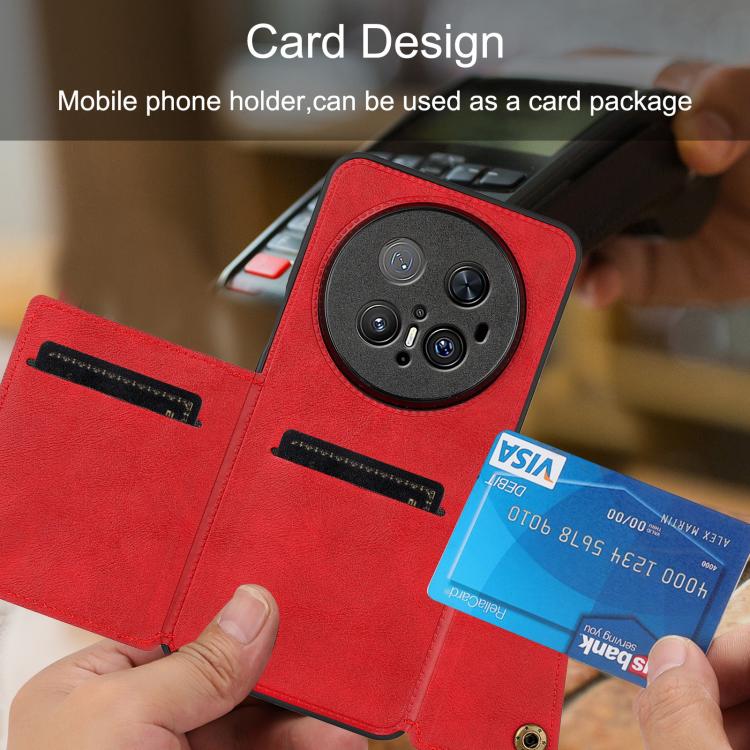 For Huawei Mate 70 Pro / 70 Pro+ Double Buckle Card Slots Magnetic Phone Case