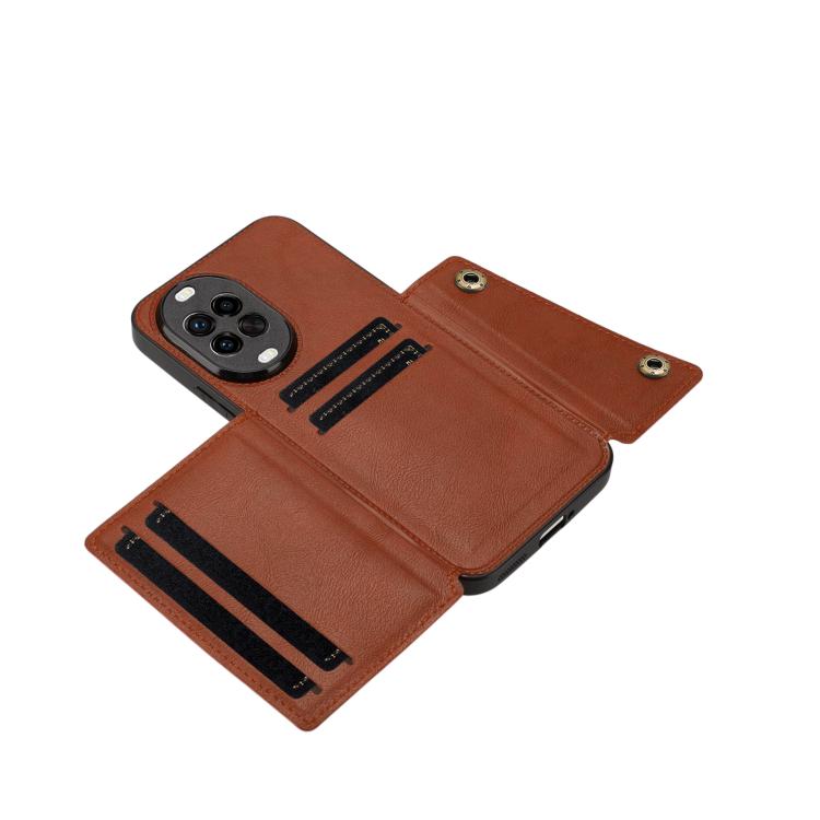 For Huawei nova 14 Double Buckle Card Slots Magnetic Phone Case