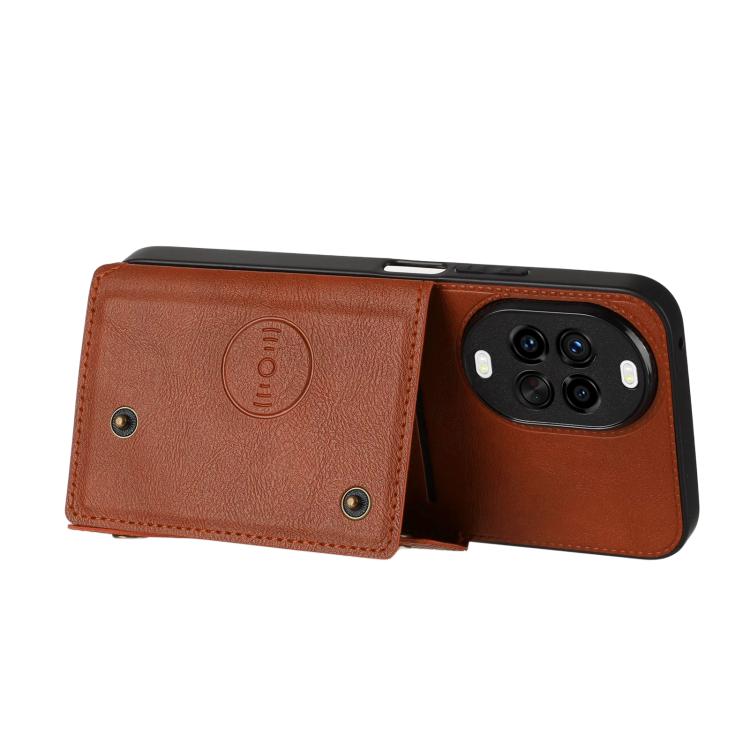 For Huawei nova 14 Double Buckle Card Slots Magnetic Phone Case