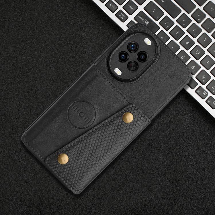 For Huawei nova 14 Pro Double Buckle Card Slots Magnetic Phone Case