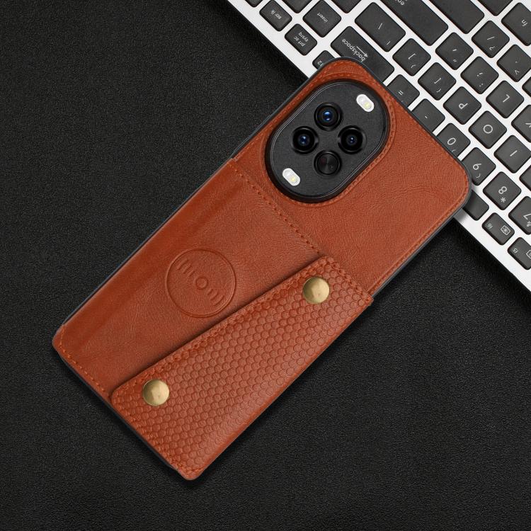 For Huawei nova 14 Pro Double Buckle Card Slots Magnetic Phone Case