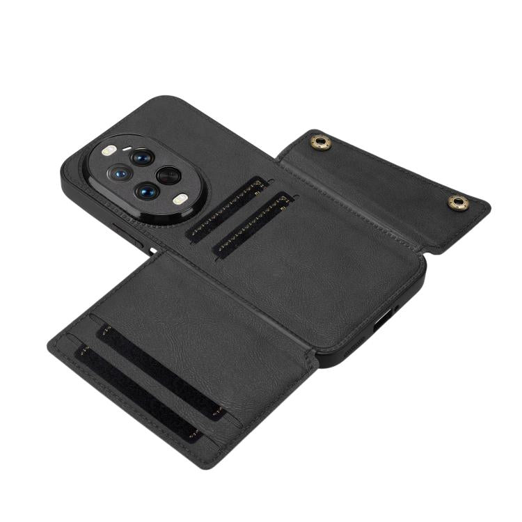 For Huawei nova 14 Ultra Double Buckle Card Slots Magnetic Phone Case