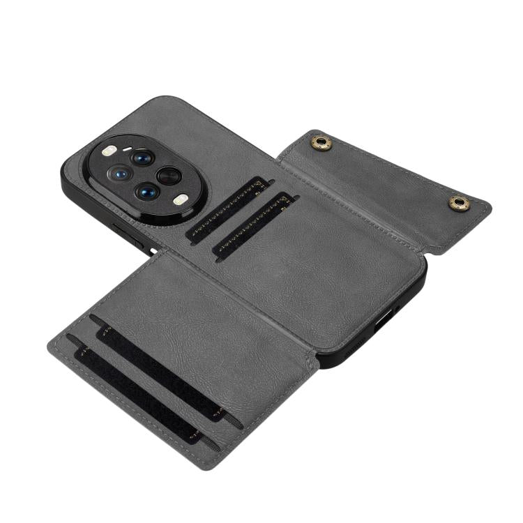 For Huawei nova 14 Ultra Double Buckle Card Slots Magnetic Phone Case