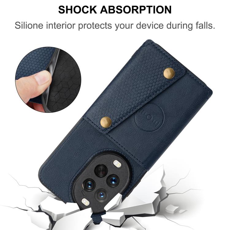 For Huawei nova 14 Ultra Double Buckle Card Slots Magnetic Phone Case
