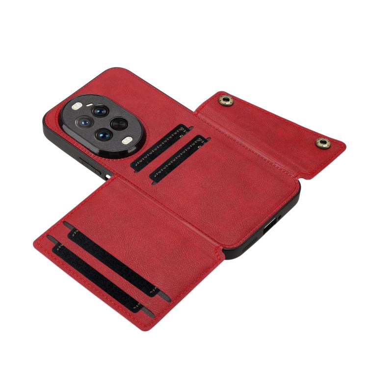 For Huawei nova 14 Ultra Double Buckle Card Slots Magnetic Phone Case