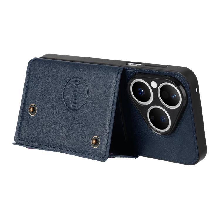 For Huawei Pura 80 Pro / 80 Pro+ Double Buckle Card Slots Magnetic Phone Case