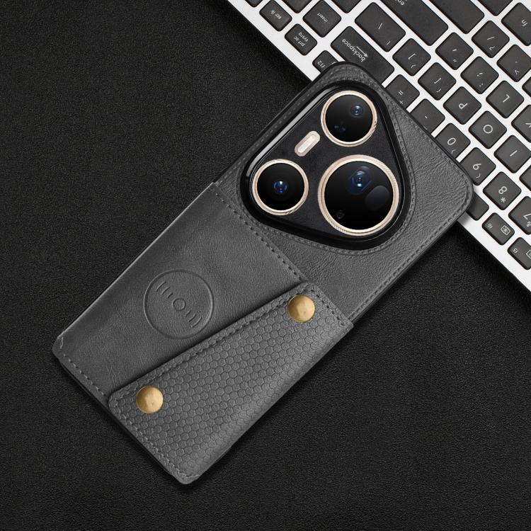 For Huawei Pura 80 Ultra Double Buckle Card Slots Magnetic Phone Case