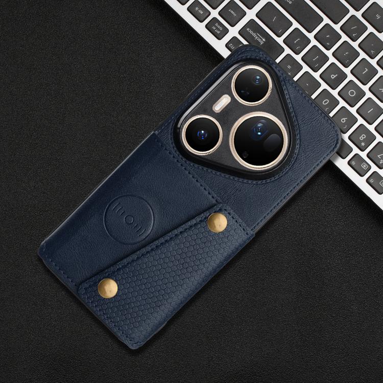 For Huawei Pura 80 Ultra Double Buckle Card Slots Magnetic Phone Case