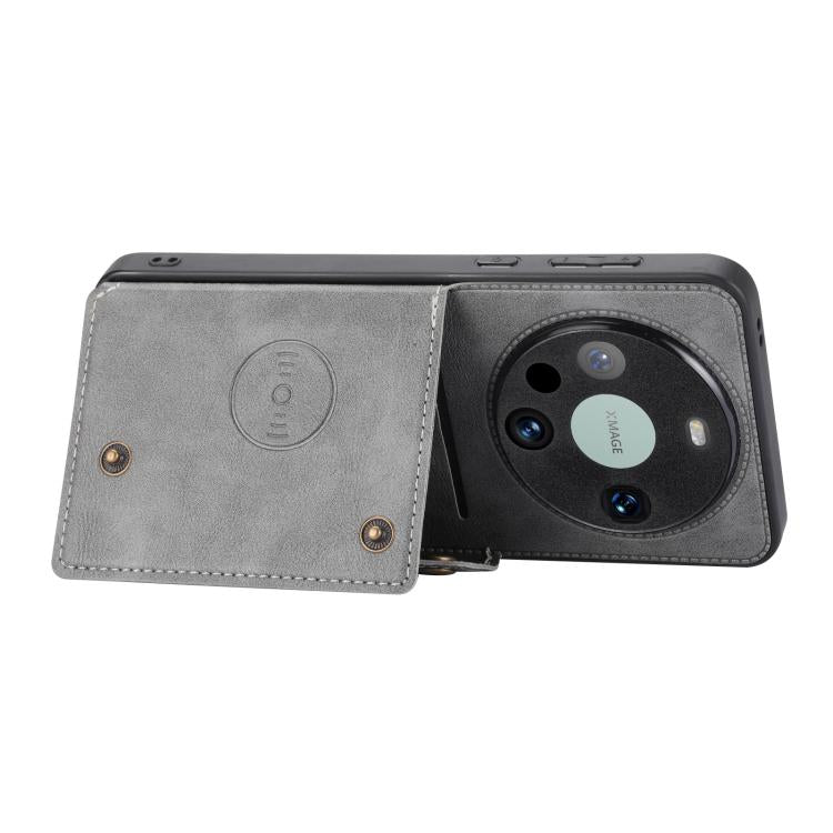 For Huawei Mate 80 Double Buckle Card Slots Magnetic Phone Case