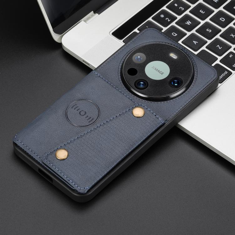 For Huawei Mate 80 Double Buckle Card Slots Magnetic Phone Case
