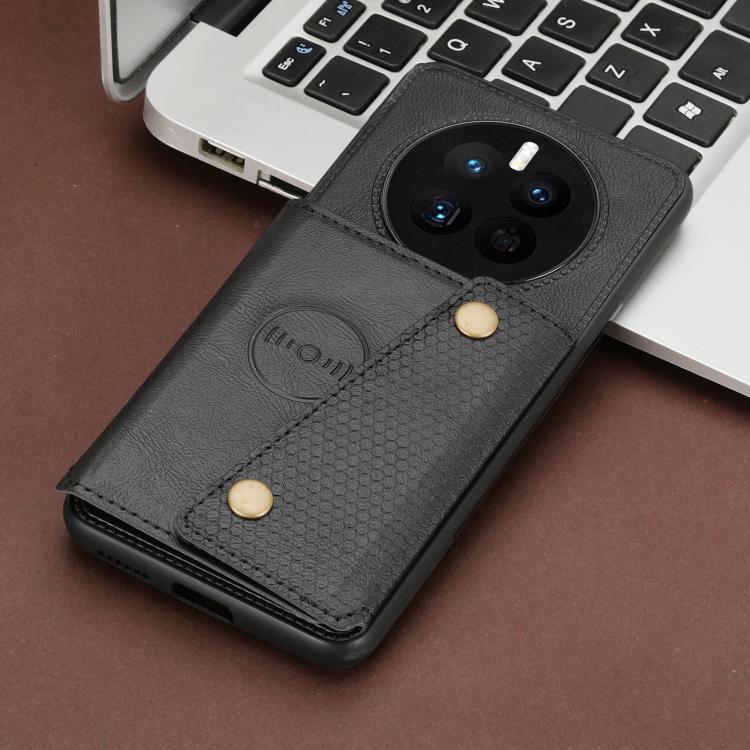 For Huawei Mate 80 Pro Max Double Buckle Card Slots Magnetic Phone Case