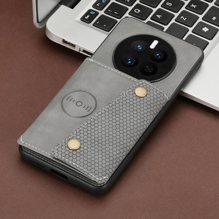 For Huawei Mate 80 Pro Max Double Buckle Card Slots Magnetic Phone Case