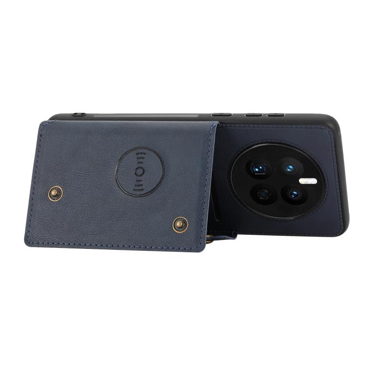 For Huawei Mate 80 Pro Max Double Buckle Card Slots Magnetic Phone Case