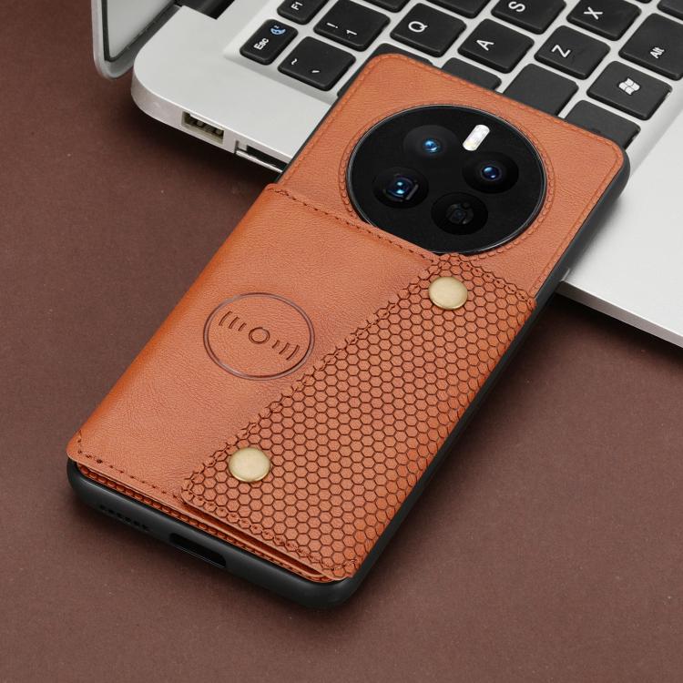 For Huawei Mate 80 Pro Max Double Buckle Card Slots Magnetic Phone Case