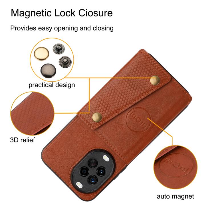 For Huawei nova 15 5G Double Buckle Card Slots Magnetic Phone Case