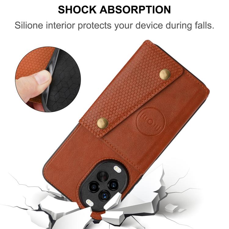 For Huawei nova 15 5G Double Buckle Card Slots Magnetic Phone Case