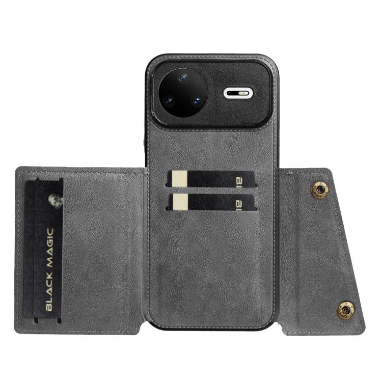 For Huawei nova 15 Pro 5G Double Buckle Card Slots Magnetic Phone Case