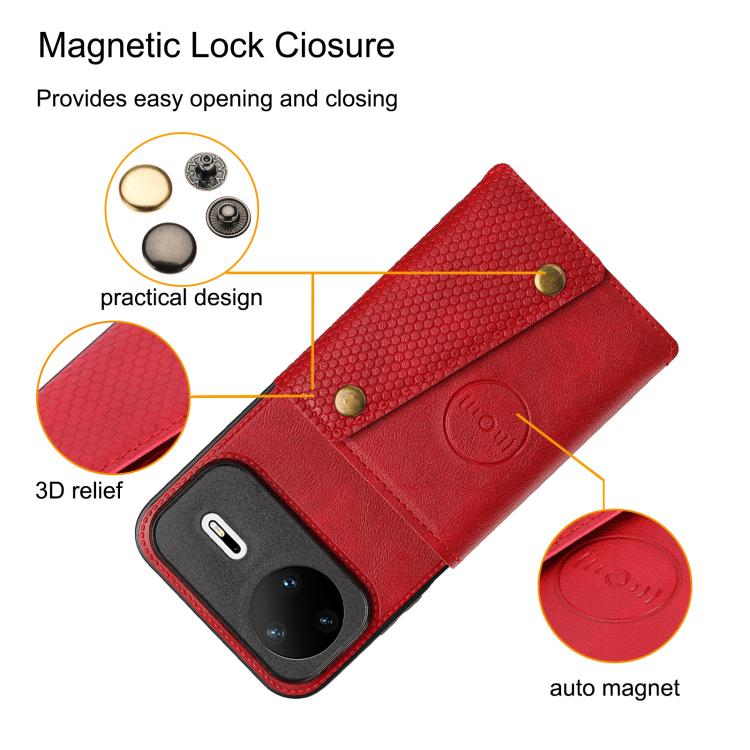 For Huawei nova 15 Pro 5G Double Buckle Card Slots Magnetic Phone Case