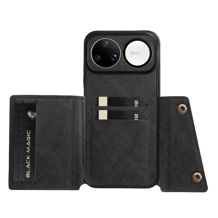 For Huawei nova 15 Ultra 5G Double Buckle Card Slots Magnetic Phone Case
