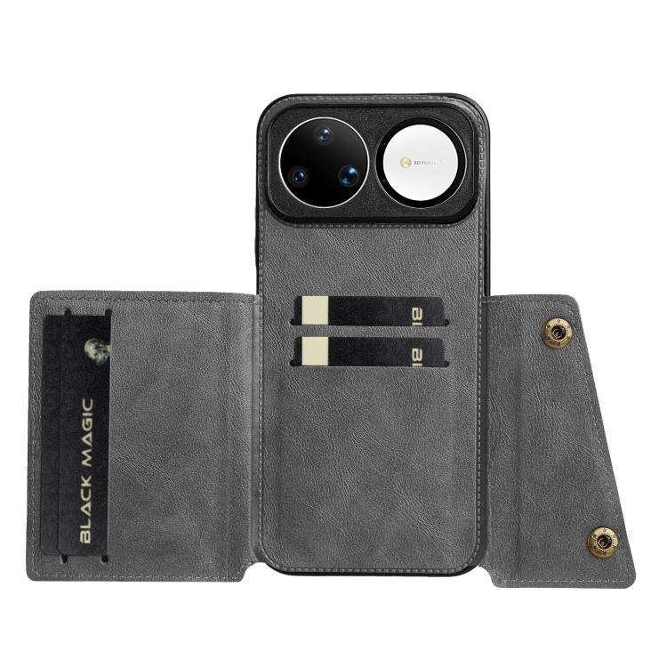 For Huawei nova 15 Ultra 5G Double Buckle Card Slots Magnetic Phone Case