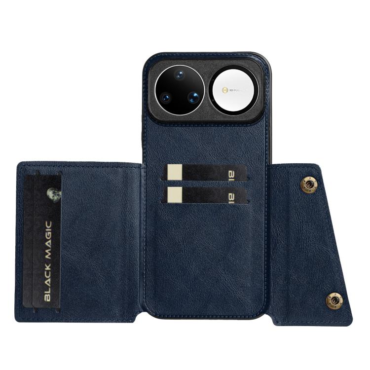 For Huawei nova 15 Ultra 5G Double Buckle Card Slots Magnetic Phone Case