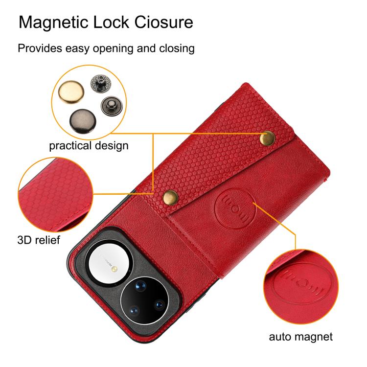 For Huawei nova 15 Ultra 5G Double Buckle Card Slots Magnetic Phone Case