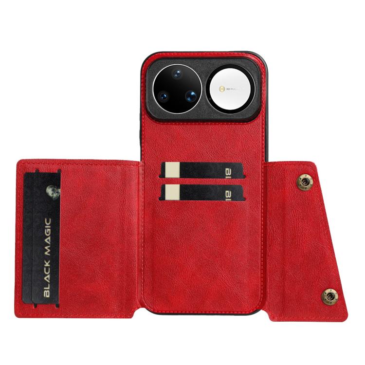 For Huawei nova 15 Ultra 5G Double Buckle Card Slots Magnetic Phone Case