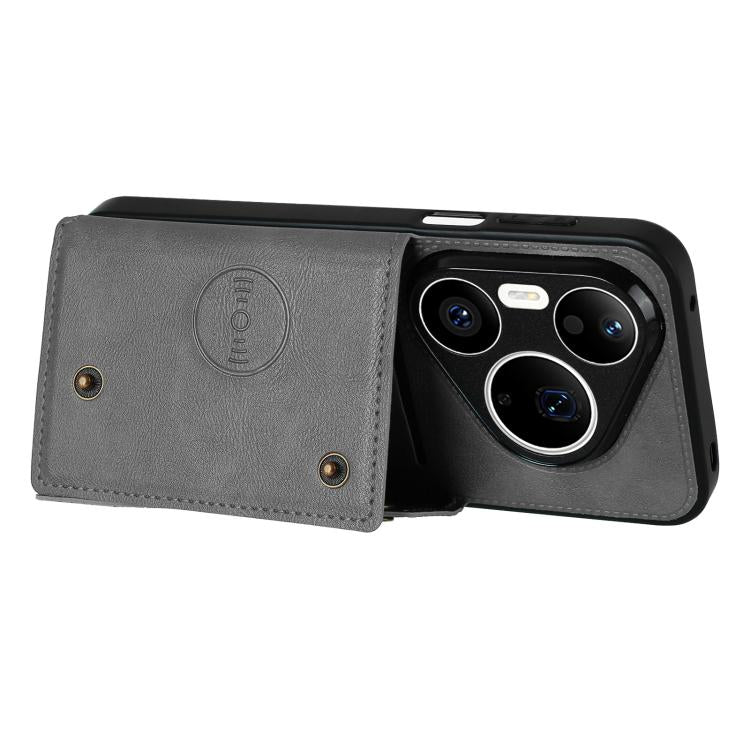 For Huawei Pura 90 Pro Max 5G Double Buckle Card Slots Magnetic Phone Case