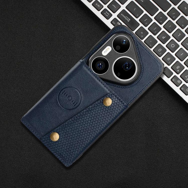 For Huawei Pura 90 Pro Max 5G Double Buckle Card Slots Magnetic Phone Case