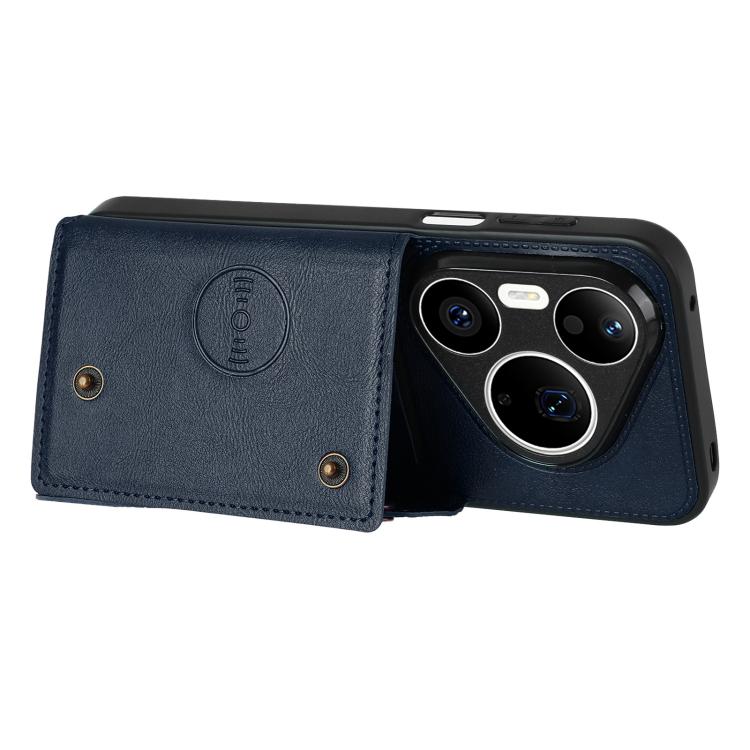 For Huawei Pura 90 Pro Max 5G Double Buckle Card Slots Magnetic Phone Case