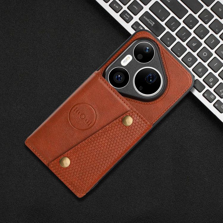 For Huawei Pura 90 Pro Max 5G Double Buckle Card Slots Magnetic Phone Case