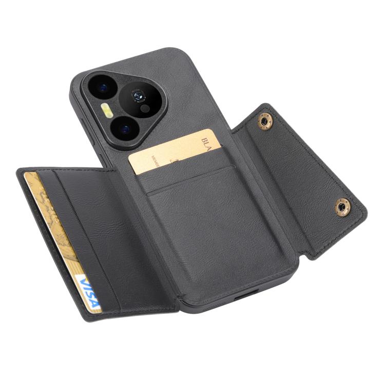 For Huawei Pura 90 Pro 5G Double Buckle Card Slots Magnetic Phone Case