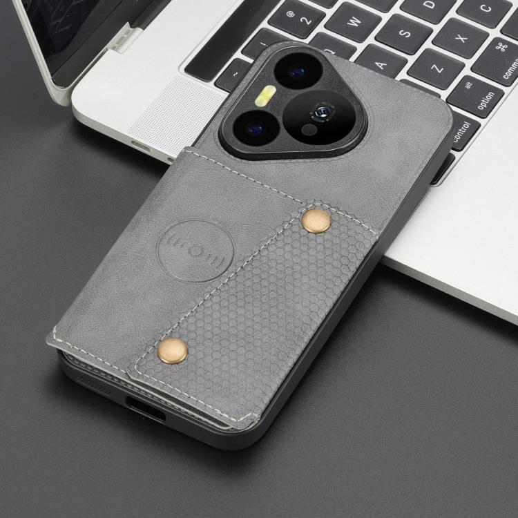 For Huawei Pura 90 Pro 5G Double Buckle Card Slots Magnetic Phone Case
