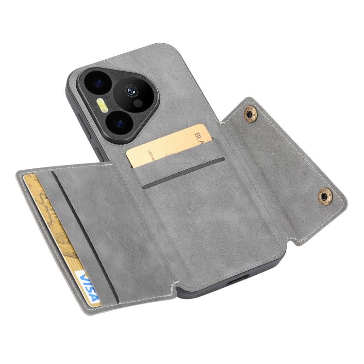 For Huawei Pura 90 Pro 5G Double Buckle Card Slots Magnetic Phone Case