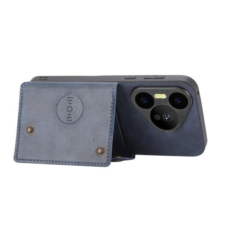 For Huawei Pura 90 Pro 5G Double Buckle Card Slots Magnetic Phone Case