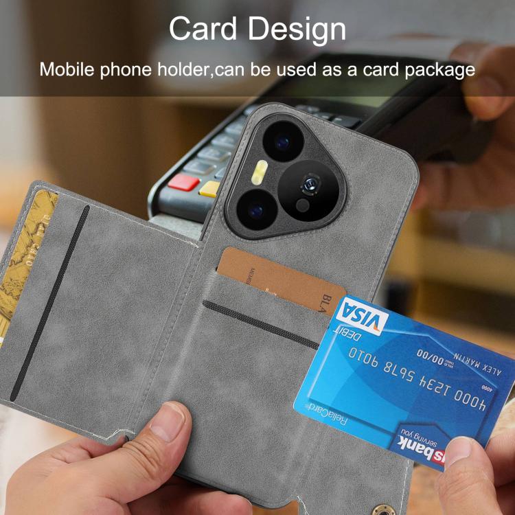 For Huawei Pura 90 Pro 5G Double Buckle Card Slots Magnetic Phone Case